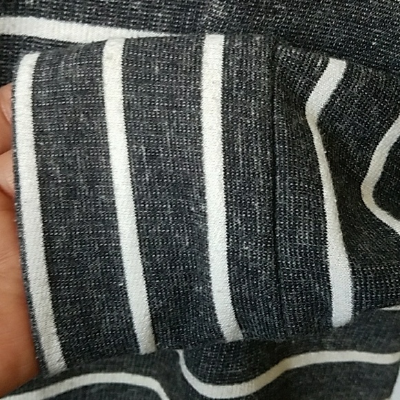 Lou & Grey striped Top Blouse Gray/white XS - Picture 5 of 8